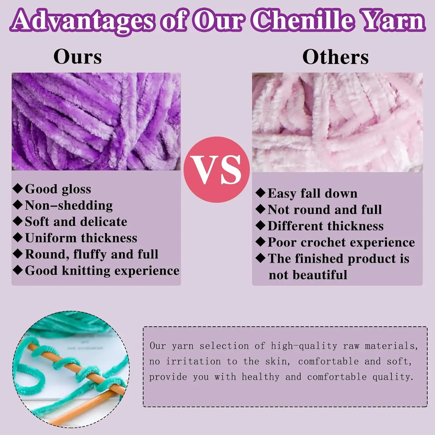100g/ball Chenille Velvet Yarn Knitting Thick Warm Crochet Knitting Fluffy Yarns for DIY Blanket Bag Hat Scarve Clothe Gloves 6