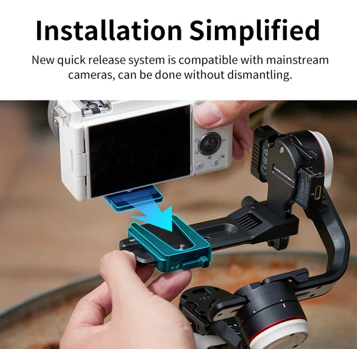 ZHIYUN M3S 크레인 M3 S 3 축 핸드헬드 카메라 짐벌 안정기, 미러리스 카메라 휴대폰용 블루투스 셔터 제어 3