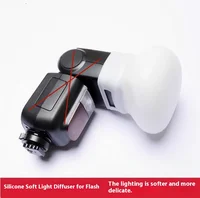 1Pcs Diffuser Bounce Dome Soft Silicone Flash Cap For GODOX Nikon Sony Olympus Fujifilm Panasonic Yongnuo Speedlite