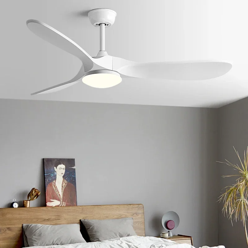 

New 42/52/60Inch 3 ABS Blade DC 30W Pure Copper Motor Ceiling Fan With Remote Control And Full Spectrum 24W LED Light