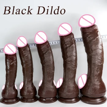 Realistic Black Anal Dildo 1