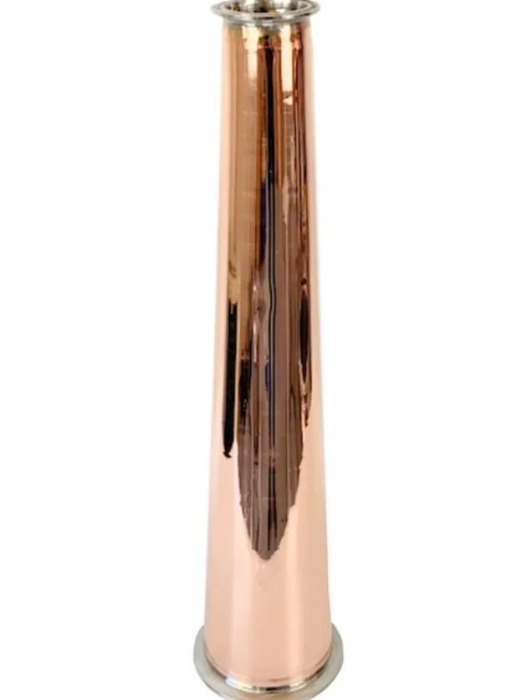 Whiskey . Distillation.Copper Cone for Onion Head Tri-clamp Reducer 4" (102mm) x 2"(51mm)