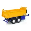 1/14 LESU RC Trailer 2 Axles Hydraulic Metal Full Trailers Electric Support Legs Self-dumping Model Truck Construction Vehicle 2