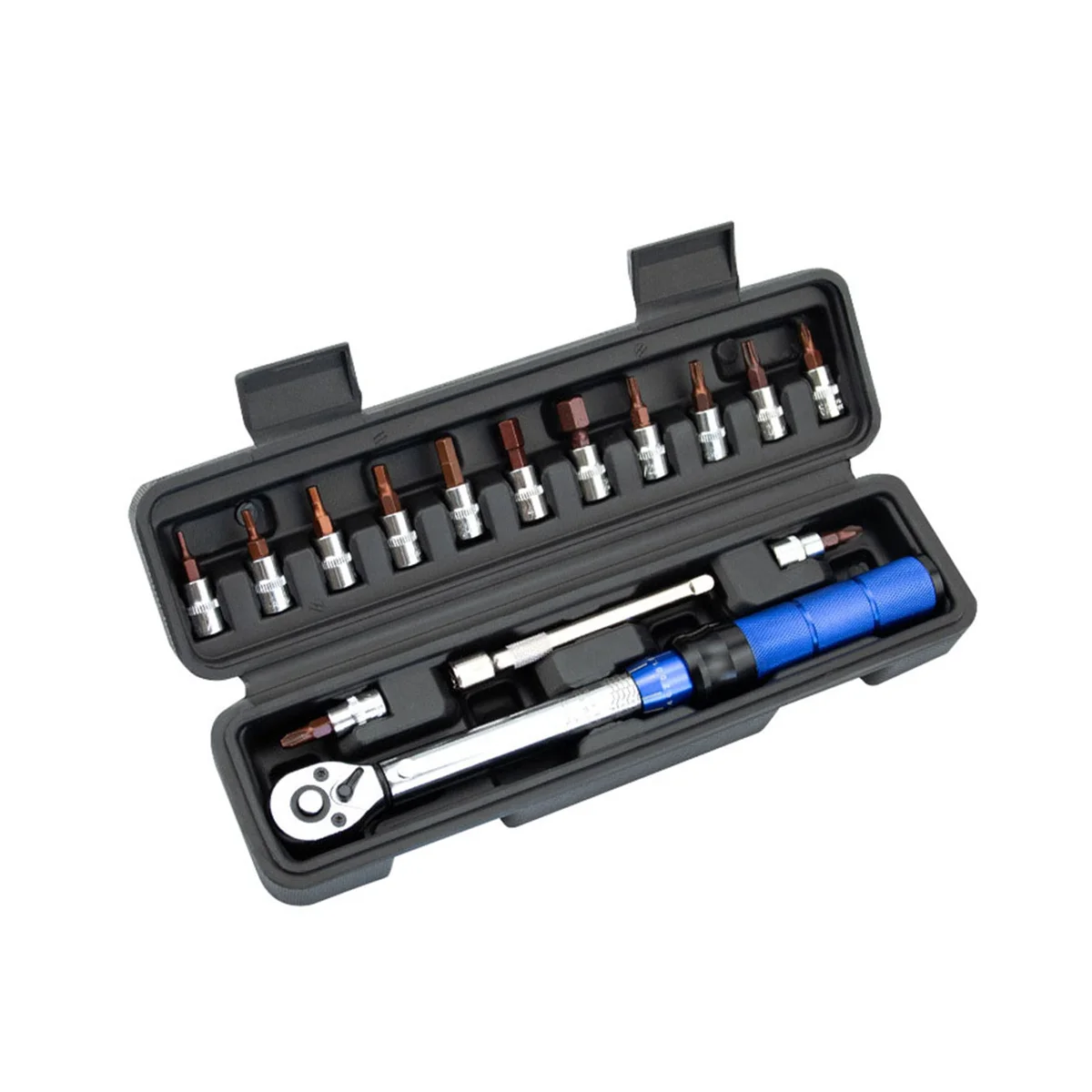 

15PCS Bike Torque Wrench Set 1/4inch 2-24Nm Bike Wrench Hex Key Tool Socket Spanner Set Bicycle Repair Accessories