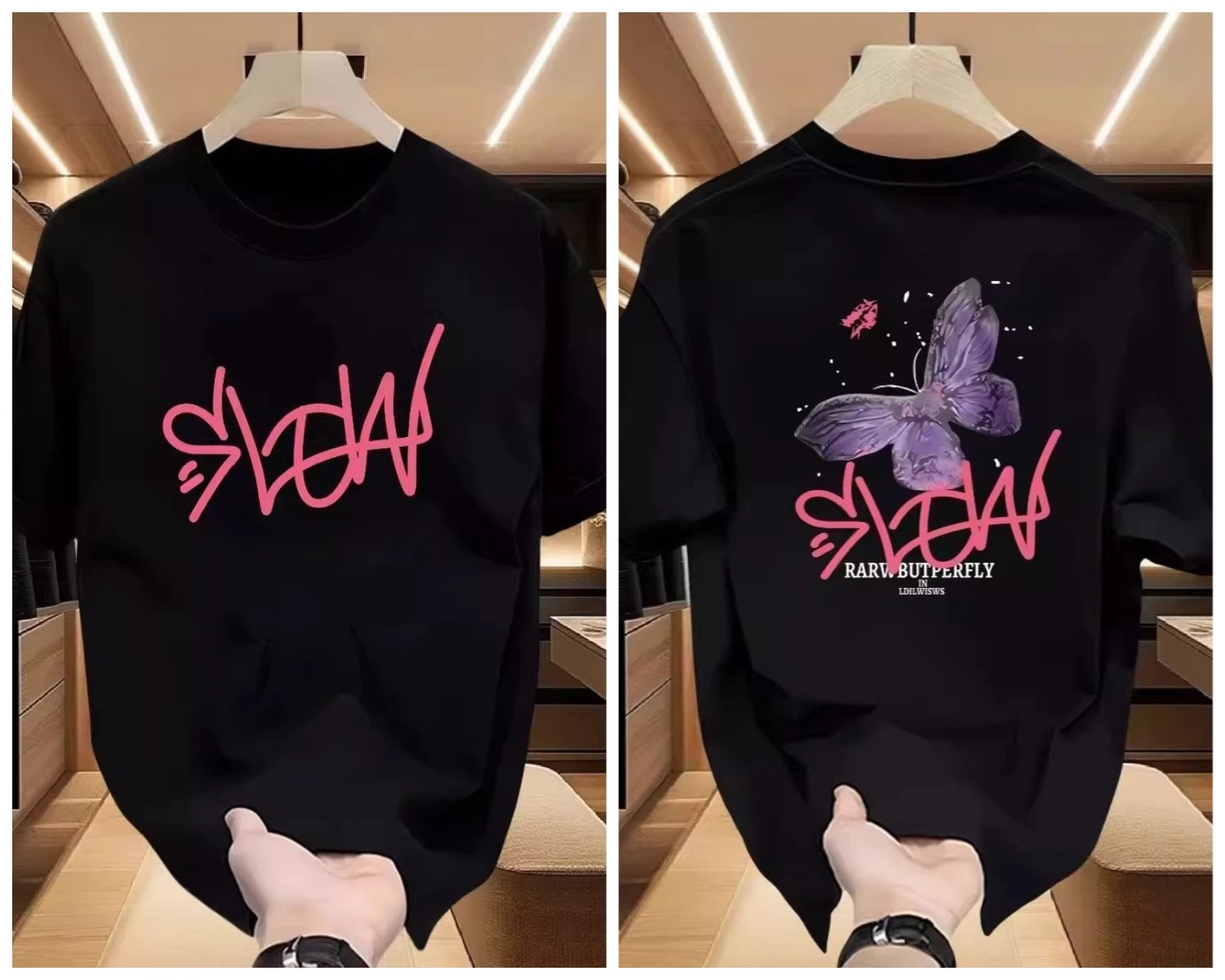 2026 아메리칸 스타일 레터 프린트 반팔 티셔츠 - 남녀공용 여름 캐주얼 다용도 트렌디 라운드넥 탑