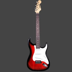Guitare électrique rouge professionnelle de haute qualité, Instrument de musique moderne Punk Jazz, acoustique, Rock, JD50JT 