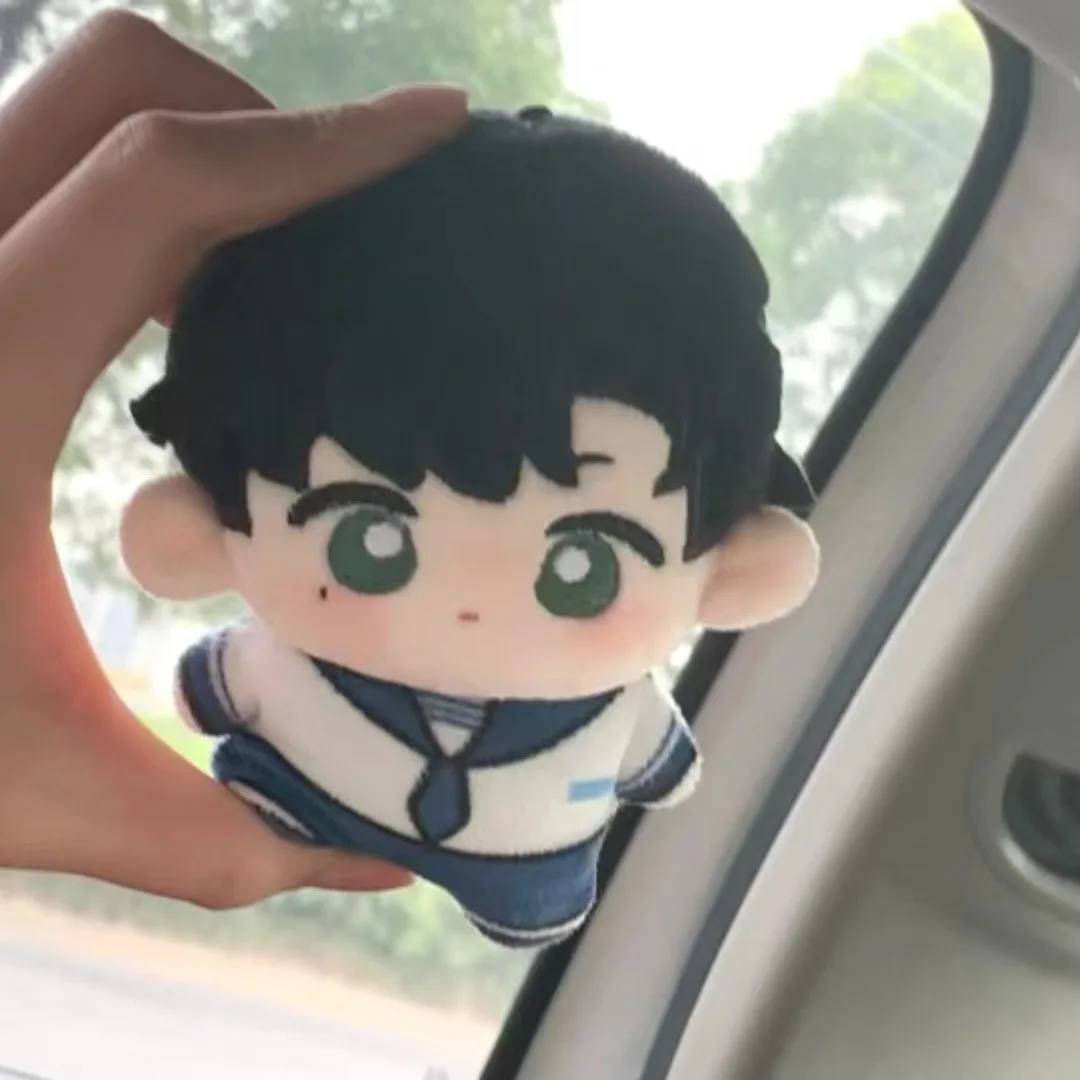 

12cm Schoolbag Pendant Anime Light and Night Osborn Plush Cotton Doll Starfish Body Key Chain Plushie Lovely Gift