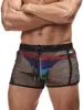 AIMPACT Mens Mesh Shorts Lounge Underwear Boxer Shorts Cover up 5