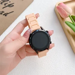 Carbon Fiber Strap - Premium Universal Smartwatch Band 20mm 22mm Bracelet for 22mm watch band (7 Papaya)