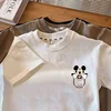 2024 Kid Mickey Mouse Short sleeve T-Shirt Clothes Summer Baby Boy Girl Cartoon Cotton O-Neck Tees Children Casual Clothing Tops 4