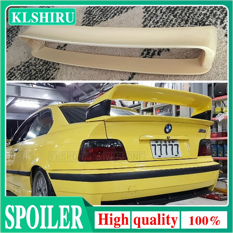 Per Bmw E36 M3 Spoiler 1990-2000 Bmw Serie M3 Spoiler Con Materiale Plastico Abs Leggero Spoiler Non Verniciato Per Bmw E36 M3 Spoiler