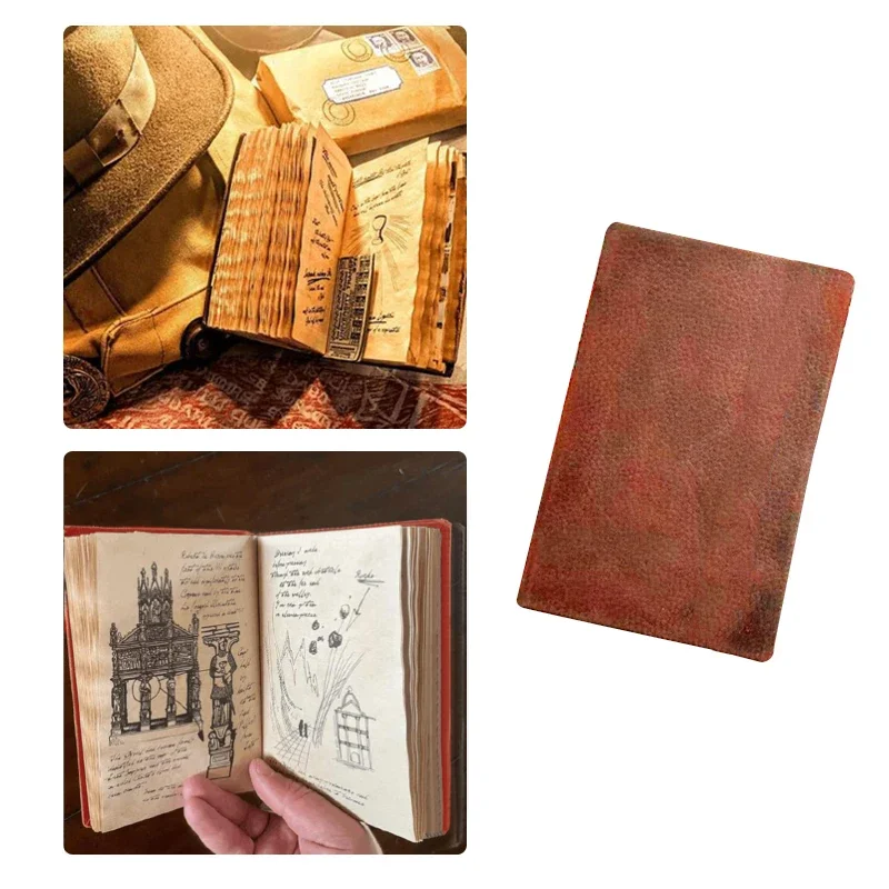 Indiana Jones Graal Diary Classic Movie Prop Replica Fans Gift Retro Spiral Notebook Notepad Vintage Leather Notes Decor Gifts
