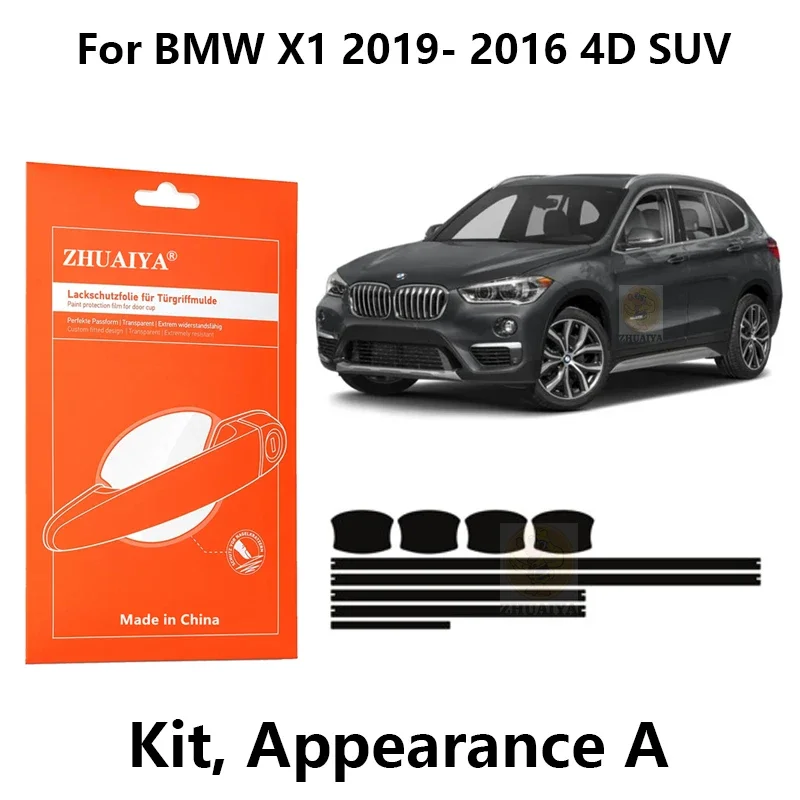 

Защитная пленка ZHUAIYA для красок дверной ручки, ТПУ PPF для BMW X1 2019-2016 4D SUV, автомобильные аксессуары