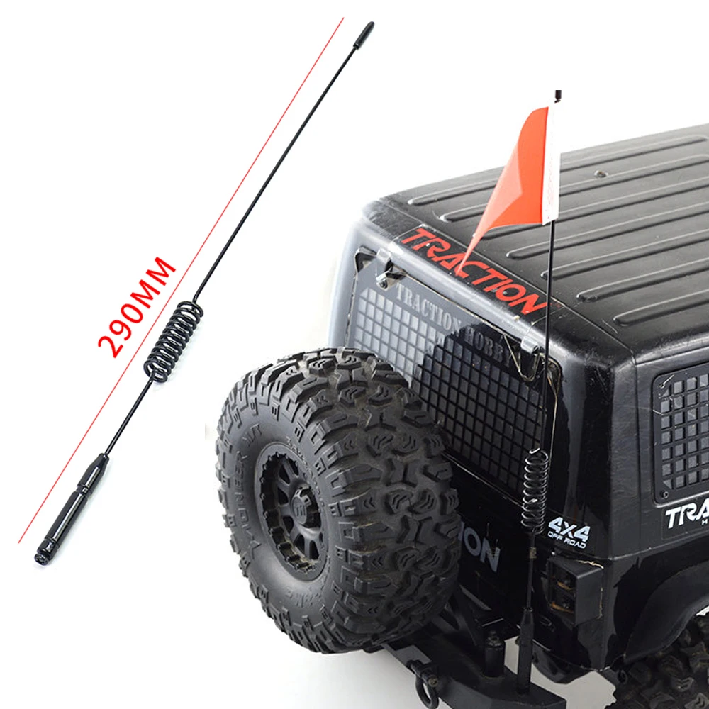

Металлическая декоративная антенна 190/290 мм, мачтовая антенна для 1/10 Trax Defender Axial SCX10 III 90046 90047 Rc4wd Tamiya радиоуправляемые гусеничные машины