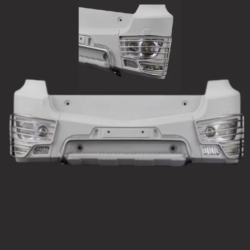 CNC Aluminum Alloy Front Bumper Car Shell Accessories For 1/14 Tamiya RC Truck AROCS 3363 3348 Tractor Tamiya LESU Upgrade Parts 6