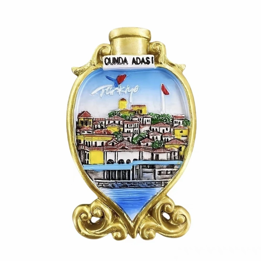 Magnete Frigorifero 3D Fethiye Turchia – Souvenir Artigianale In Ceramica Per Decorazione Casa