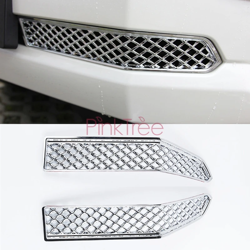 

Chrome Front Grille Trim Lower For Toyota Land Cruiser Prado 150 LC150 2018 SUV Styling Accessories Car Decoration 2 pieces
