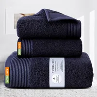 3PCS Towel Set 100% Egyptian Cotton Luxurious Face Towel Super Absorbent Quick Dry King Bath Towel Super Soft Sport Cloth 72*150 1