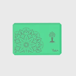 Soft Non - Slip Foam Yoga Block with Beveled Edges for Enhanced Alignment and Stretching (Yoga - S2 - GREEN)