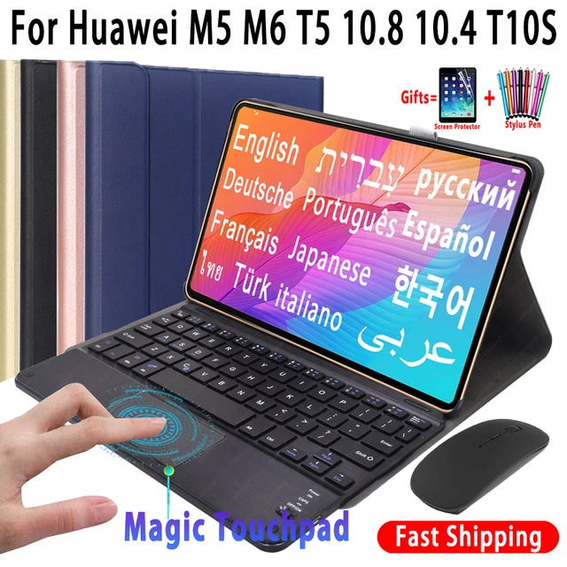 Custodia per tastiera Touchpad per Huawei Mediapad M5 lite 10 Pro T5 10.1  M6 10.8 MatePad Pro 10.8 10.4 11 T10s T10 Cover per tastiera - AliExpress