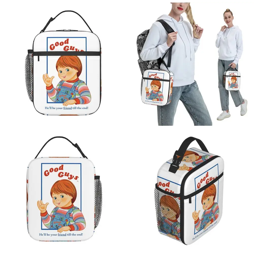 Gute Jungs Kinder puppe chucky isolierte Lunch pakete Lebensmittel beutel tragbare Kühler thermische Lunchbox für Schul büro – Detail 8
