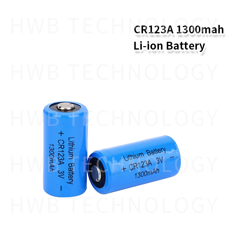 3V CR123A Lithium Battery 2PCS 1300mah CR123 CR17335 CR17345 16340 LiMnO2 Dry Primary Battery for Camera