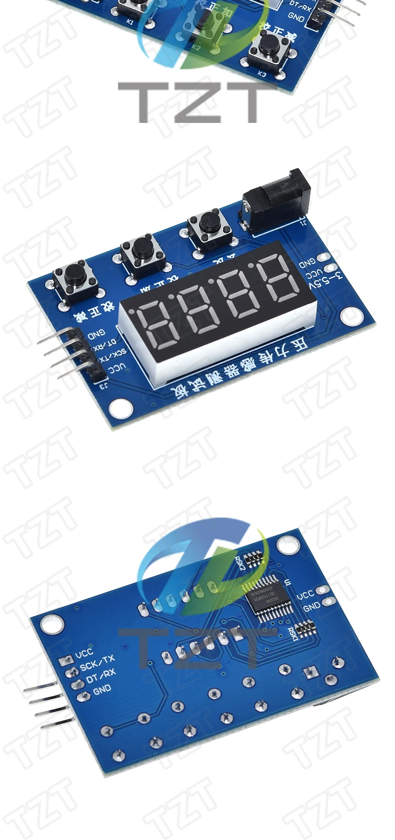 TZT Wägezellen-Modul HX711 AD Gewichtssensor Digitale Anzeige Elektronische Waage Drucksensoren für Arduino – Detail 4