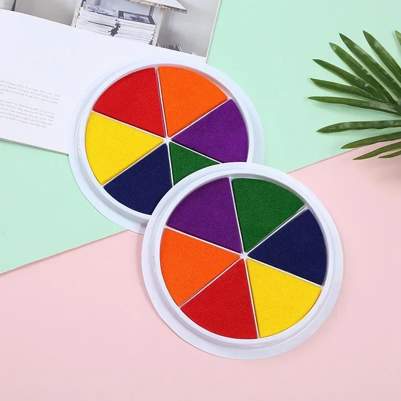 Baby Palm Colorful Ink Wash Footprint Graffiti Colored DIY Newborn Full Moon Growth Souvenir Children's Day Birthday Gift