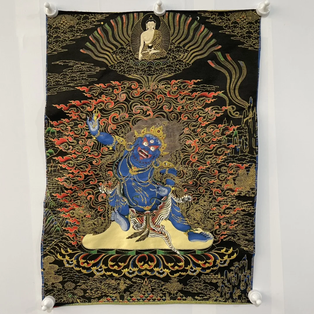 

Precision embroidery diamond Thangka of Tibetan cloth in Tibet, China