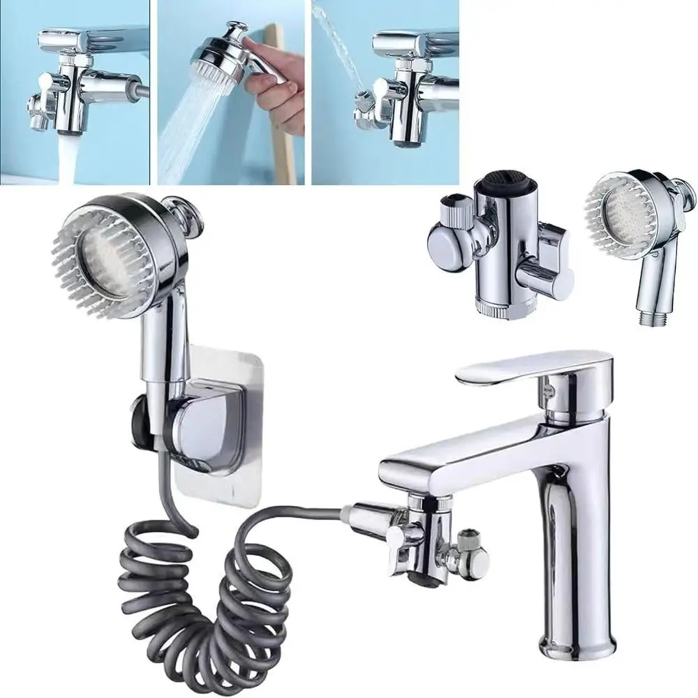 3in1UniversalWaterTapsNewCopperMultifunctionShowerHead