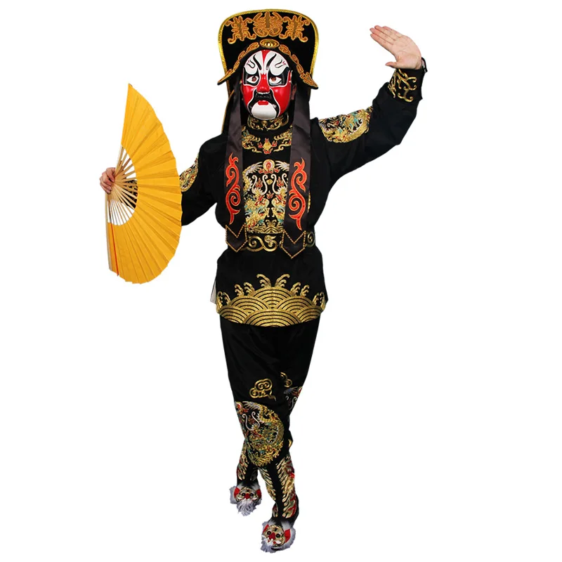 

Sichuan Opera Face Changing Clothing Black Upscale Embroidery