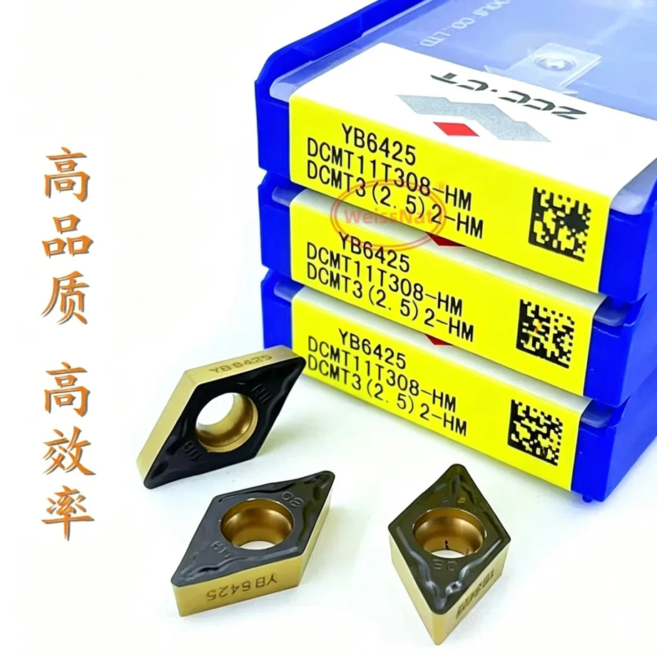 ZCC.CT DCMT11T302 DCMT11T304 DCMT11T308 YB6315 YB9320 YB6425 초경 인서트 DCMT 인서트