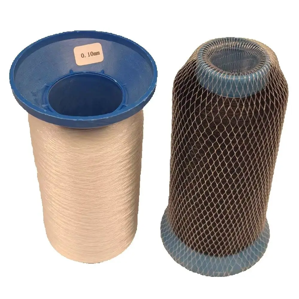 Durable Transparent Nylon Thread for Quilting, Dressmaking, and Beading - Black/White