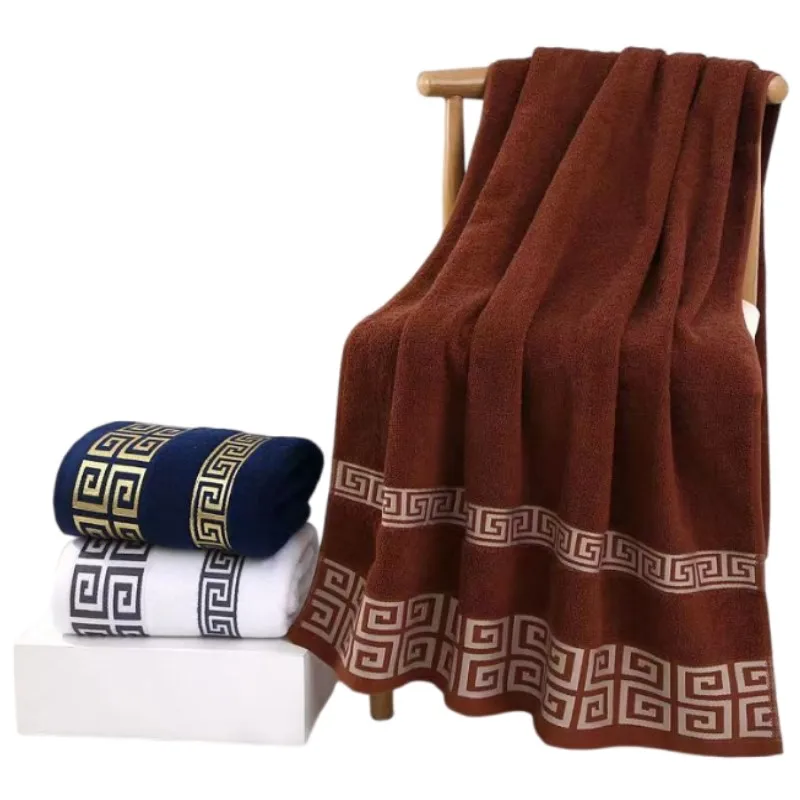 70x140cm Cotton Bathroom Big Towel Cover Oversized Embroidered Luxury Shower Towel Cover Gift Towels cotton towel bath towels