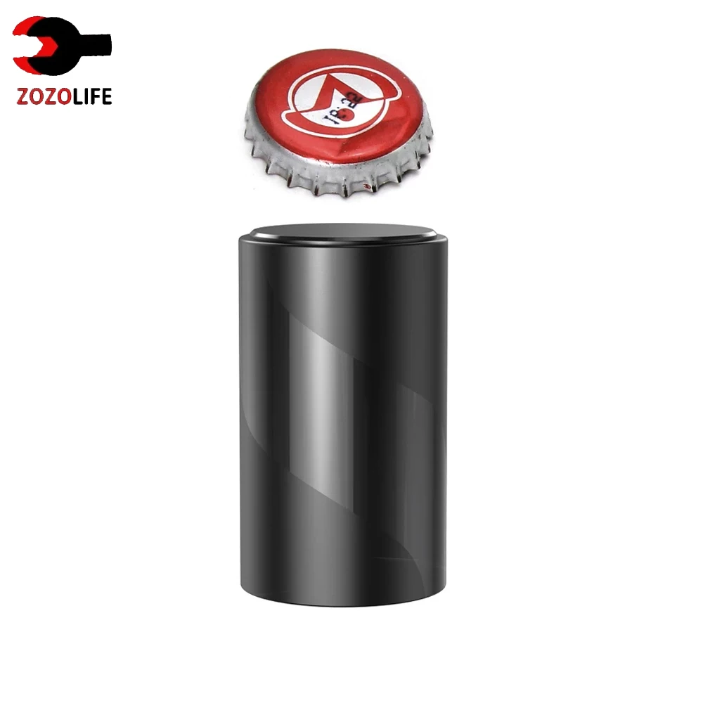 Magnet-Automatic Beer Bottle Opener with Cap Catcher Picnic Camping Barbecue Travel No Damage To Bottle Cap Kitchen Bar Tool bottle opener kitchen tools multifunctional tool outdoor utensils