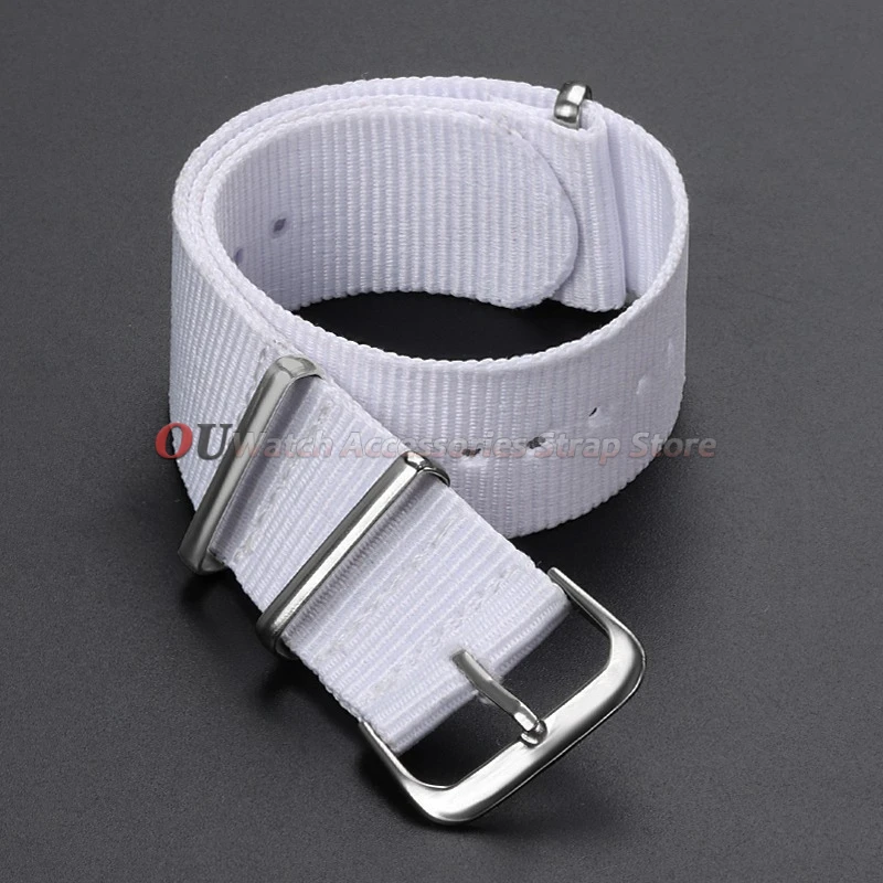 Versatile Canvas Nylon Watch Strap – Universal One-Piece Loop Bracelet