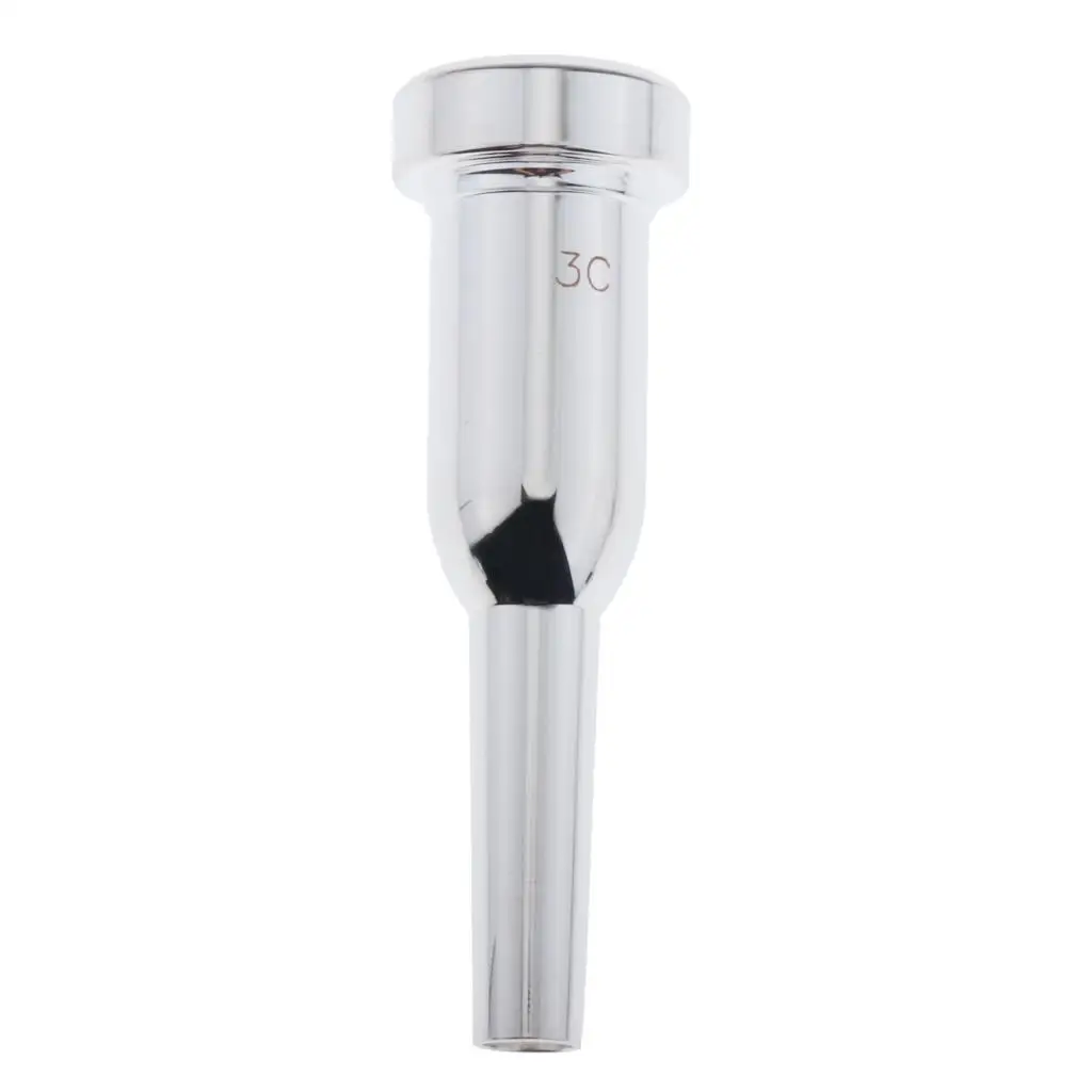 Silver Plated Mega Rich Tone Trumpet Mouthpiece 3C New High Quality