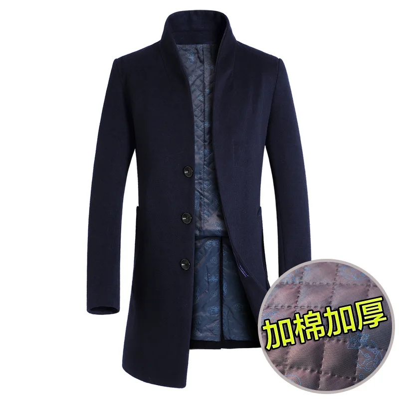 

Men Winter Woolen Blends Cashmere Trench Coats Man Long Jackets Overcoats High Quality Male Wool Casual Winter Coats Size 6XL