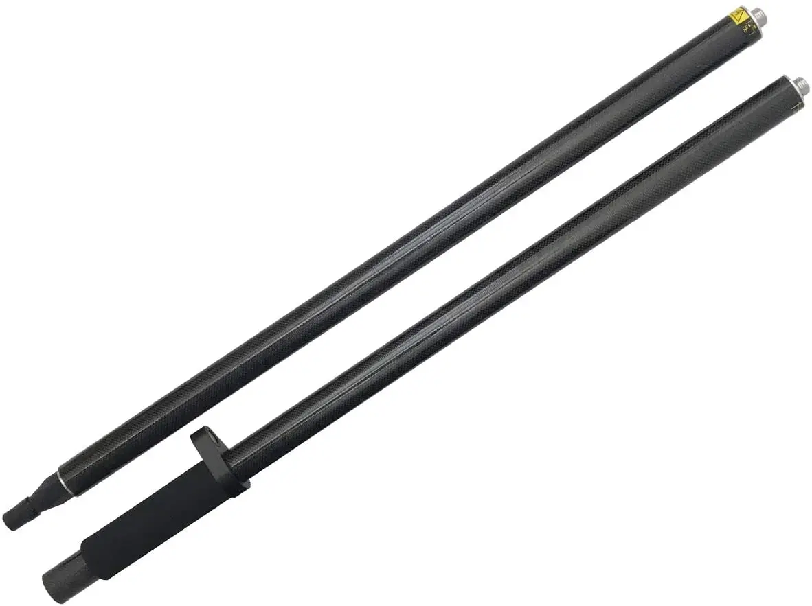2 Sections 2M Carbon Fiber GPS Telescopic Rover Pole For Land Surveying Good Qua