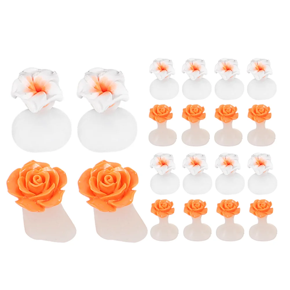 16 Pcs Nail Tools Toe Divider Salon Separator Separators for Pedicure Manicure Silicone Polish Supplies Men's