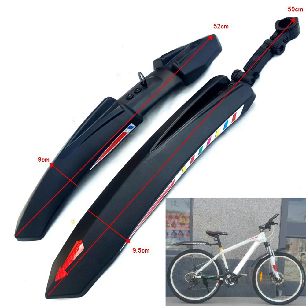 Bicycle Splash Fenders Set 2Pcs Mountain Road Bike Mudguard Front Rear MTB Mud Guard Wings For Bicycle Accessories