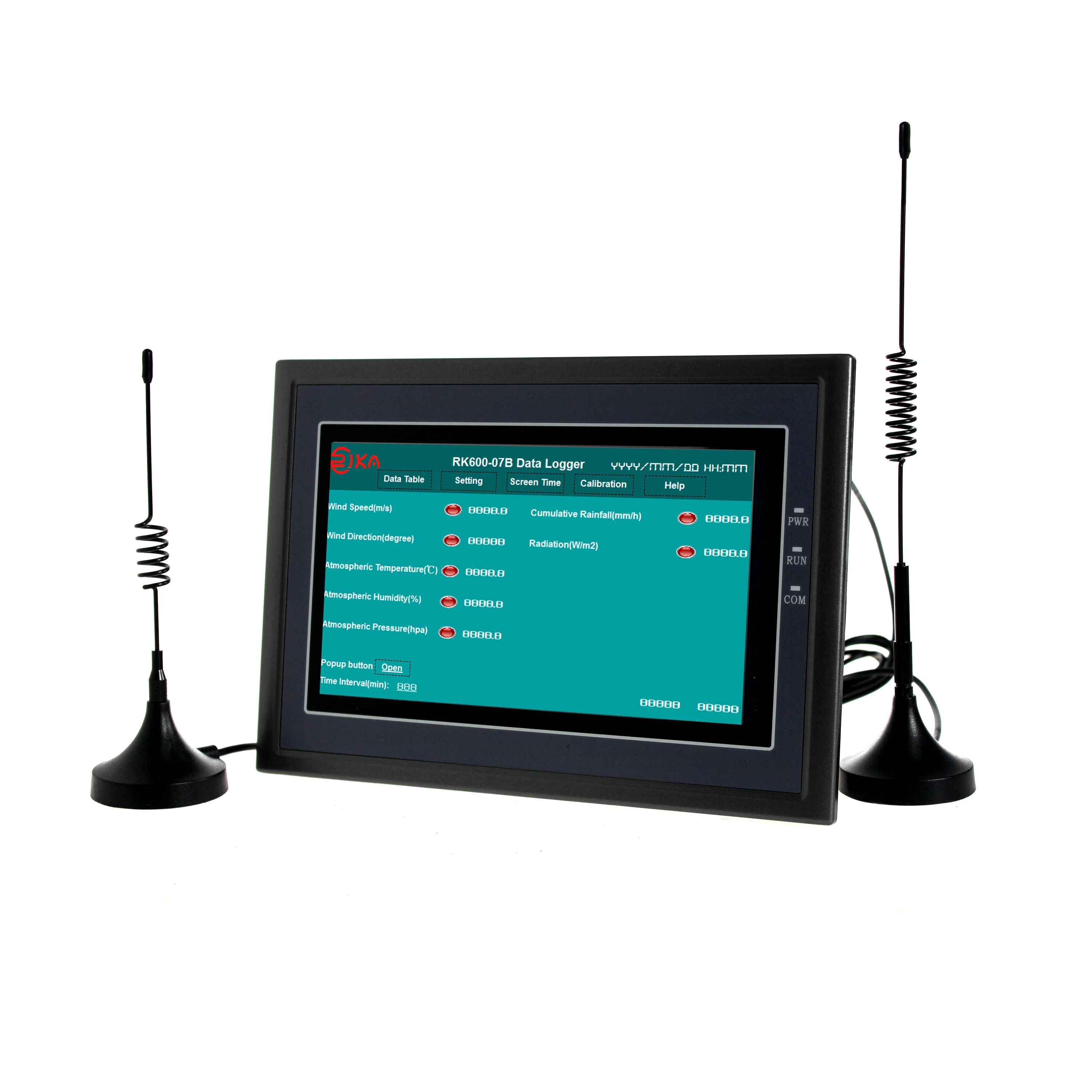 

RK600-07B WIFI 4G GPRS регистратор данных, ЖК-дисплей для метеостанций, аксессуары
