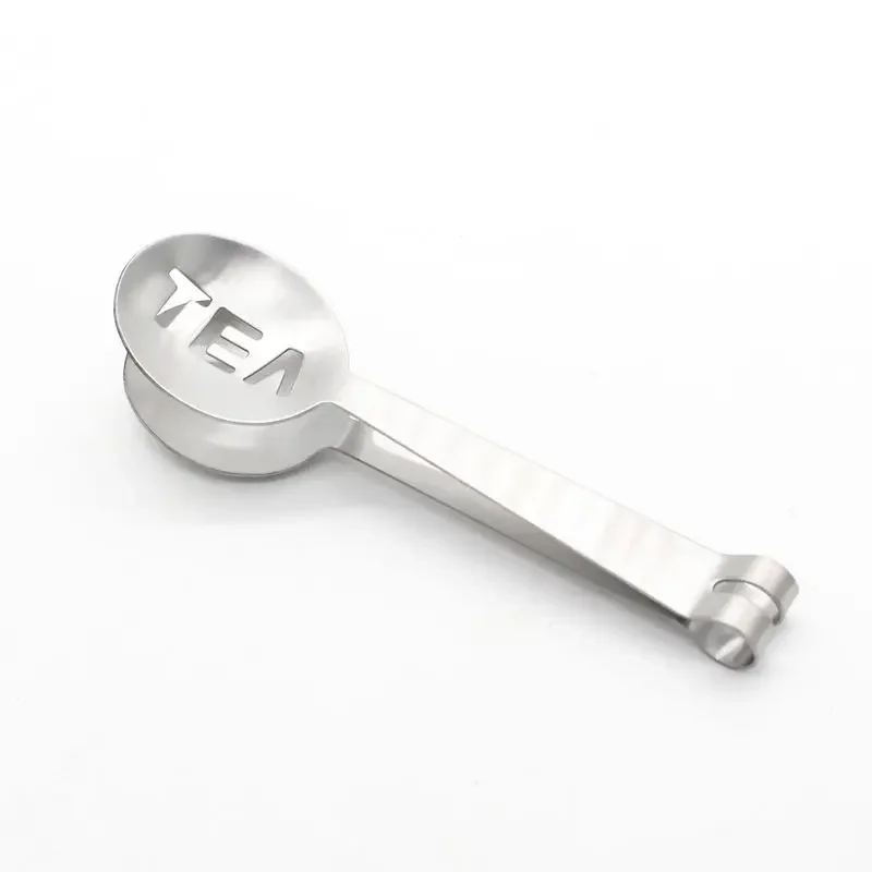 Stainless Steel Teabag Clip Tongs Tea Bag Squeezer Small Tea Tong