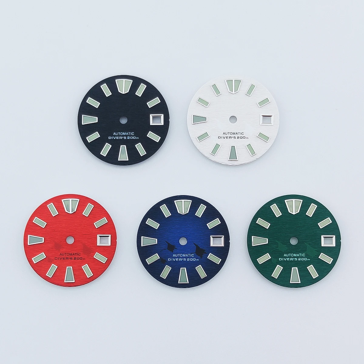 Manbushijie Multi-Color Watch Dial with Green Luminous Finish