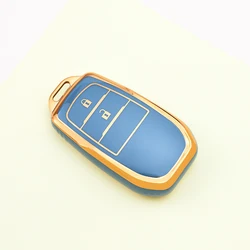 Premium Multi - Button Car Key Case Cover for Select Toyota Vehicles (2 button grey)