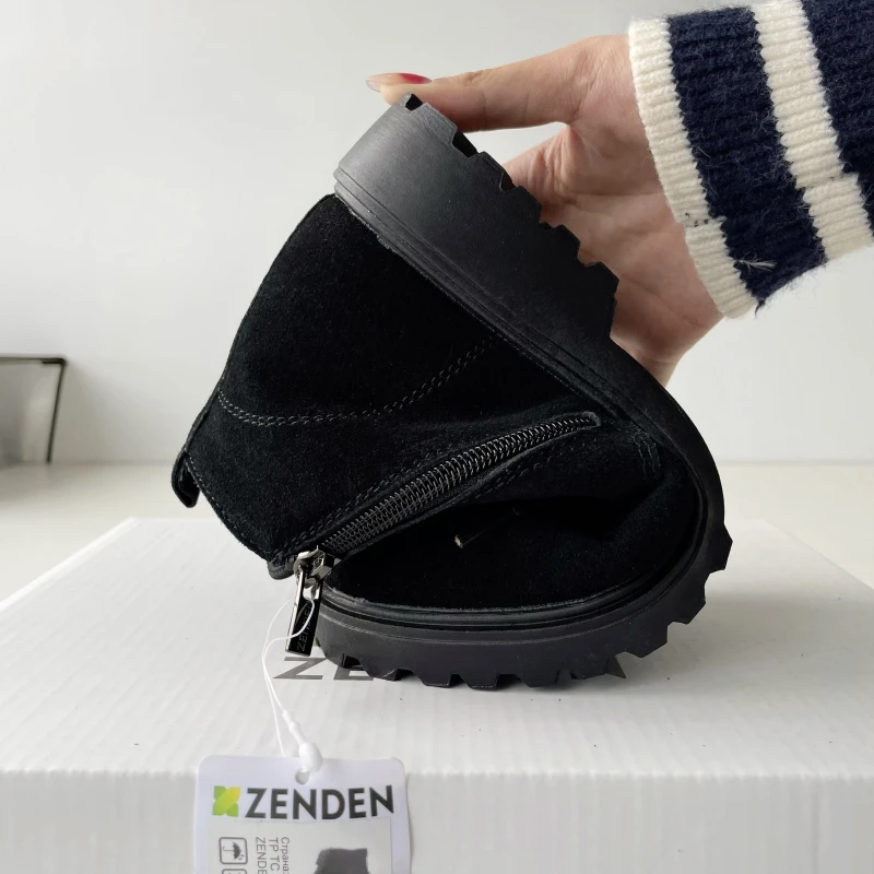 Genuine Leather Women & Girls Short Boots Fashion Autumn And Winter Shoes Size 36-40