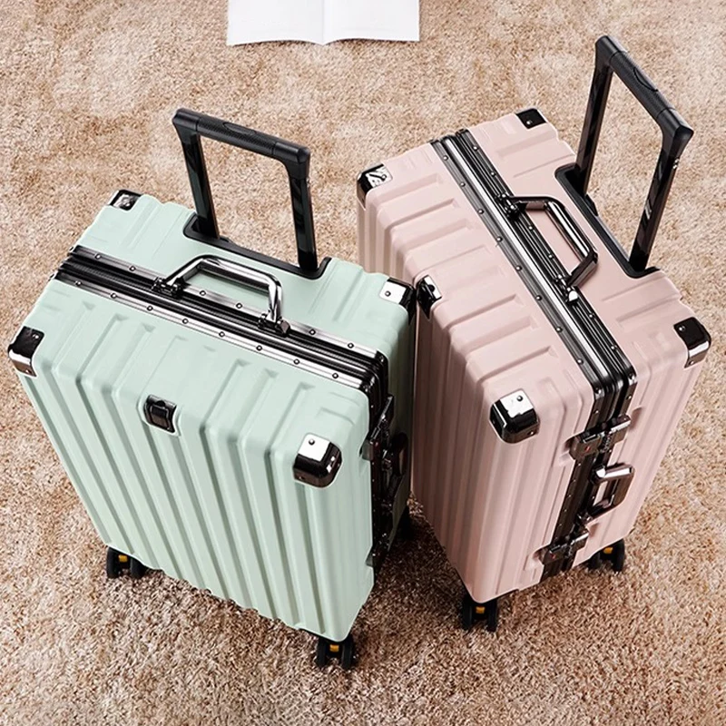 Valise De Voyage Cabine Rigide Avec Roues Multidirectionnelles_voghion.com