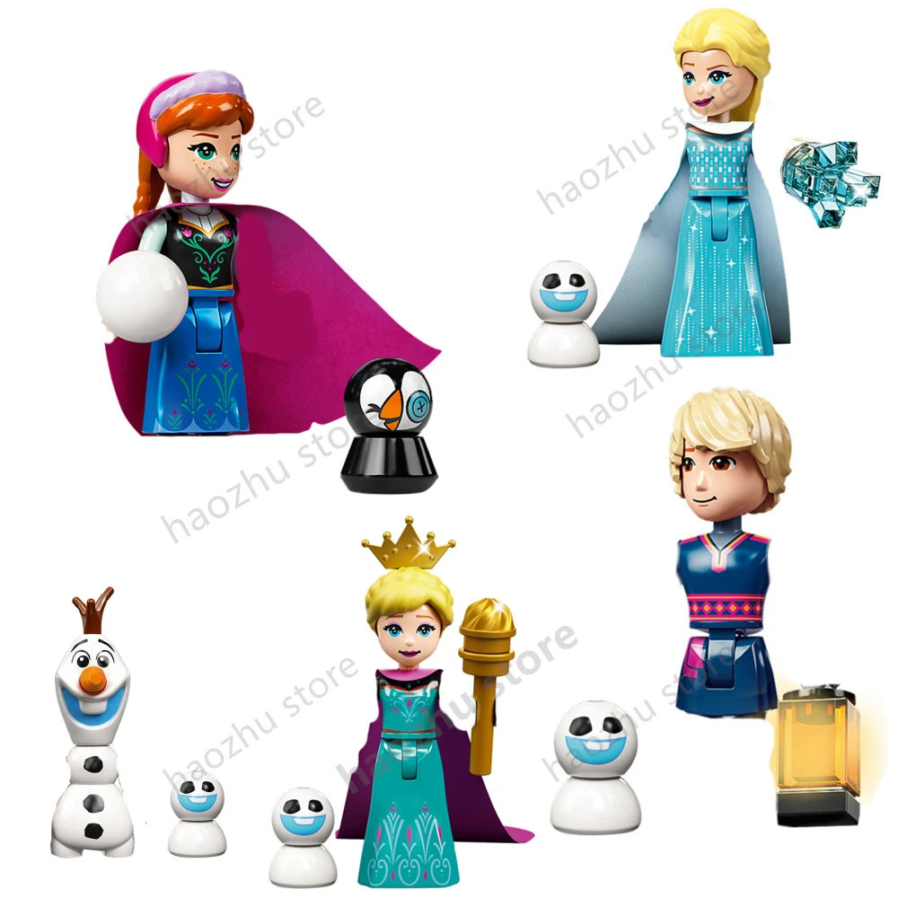 

45 New princess Buliding Block Bricks Elsa ANNA Ariel Andrea Mini Action Figures Kid Educational Assembly Toys Birthday Gifts