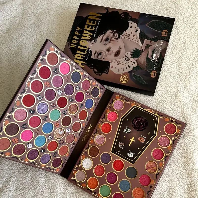 64Colors Eye Shadow Plate Shimmer Matte Sequin Eyeshadow Colorful Stage Ball Dedicato Halloween Eyeshadow Beauty