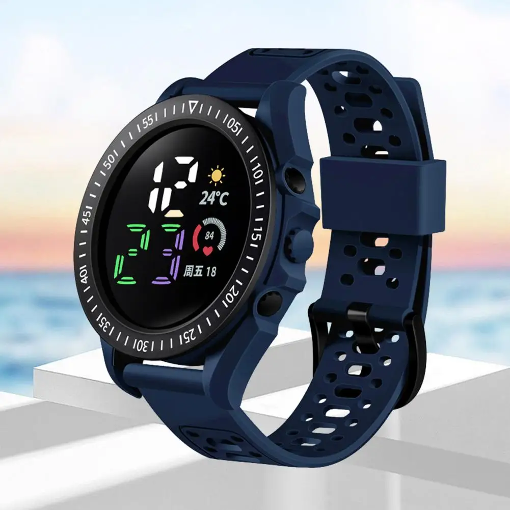 

Kids LED Digital Sports Watch Waterproof Comfortable Silicone Band Calendar Week Display Boys Girls Fashion Electronic Clock